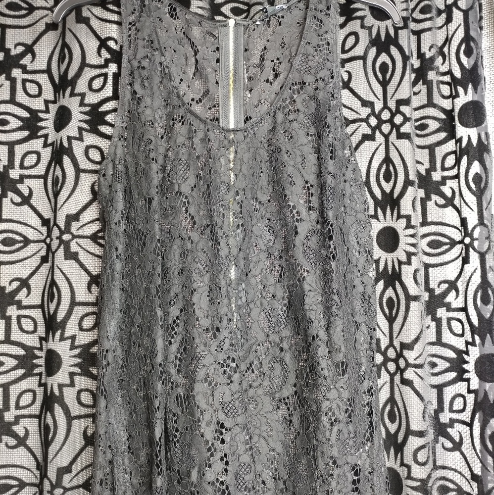 Black lace Tank Top