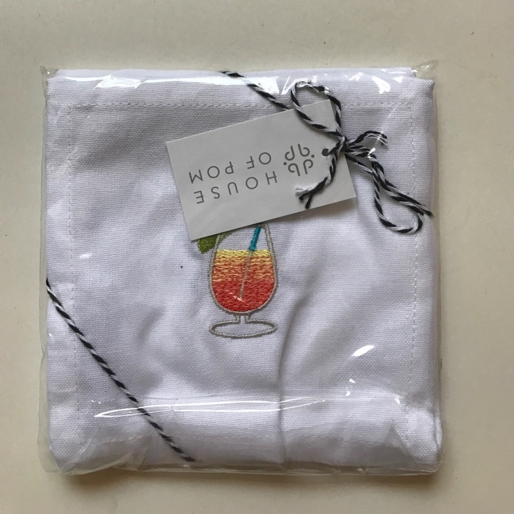 House of Pom cocktail napkins