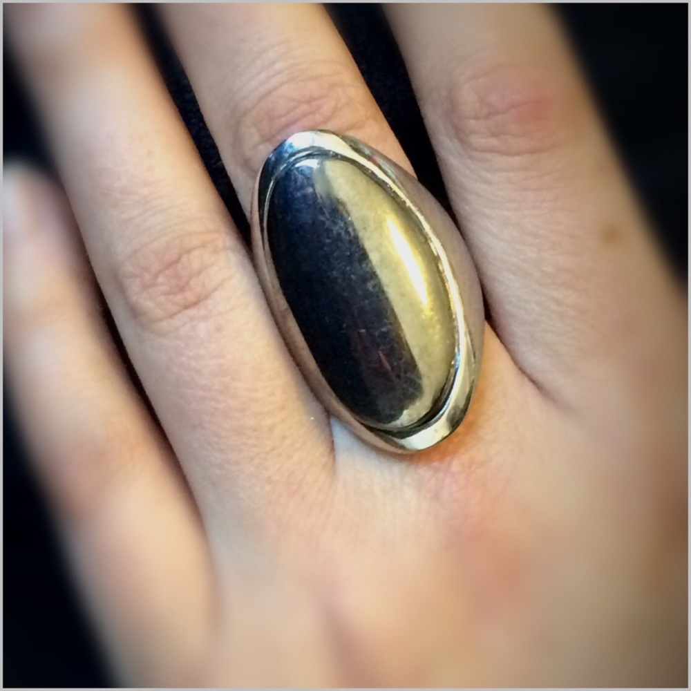 CLOSING SALE Silver Statement Ring-NWOT