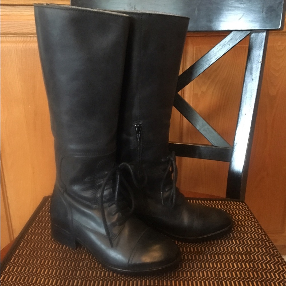 Chio black leather boots