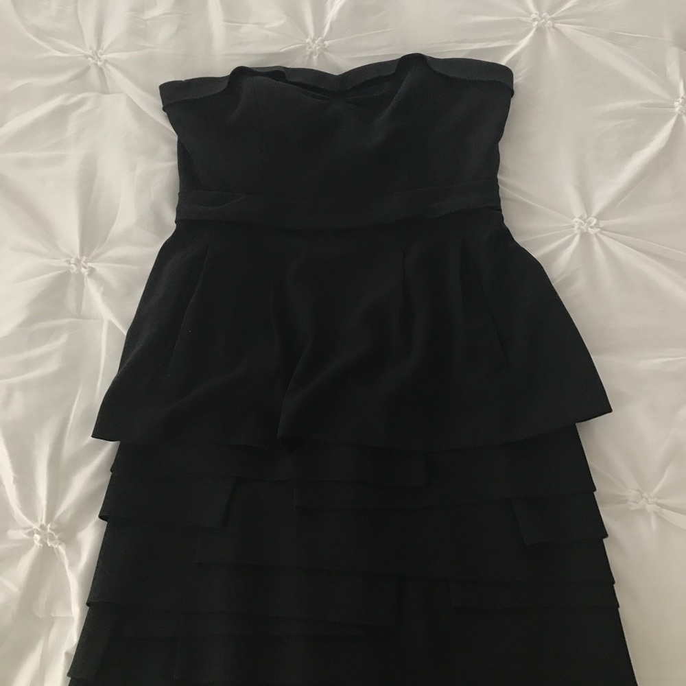 BCBG strapless black dress!