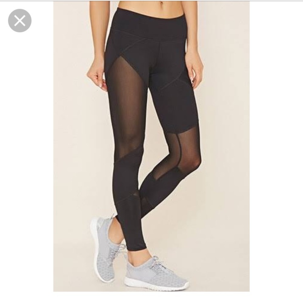 Forever 21 active mesh leggings