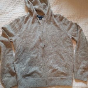 Cashmere zip up hoodie