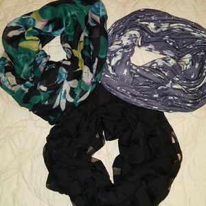 3 Infinity Scarves SCARF Bundle