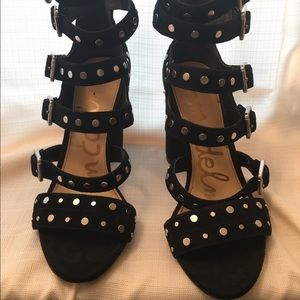 Sam Edelman York Suede Studded Heels