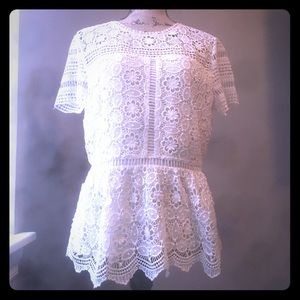 Loft eyelet gorgeous blouse!