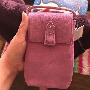 NWT phone crossbody purse velvet