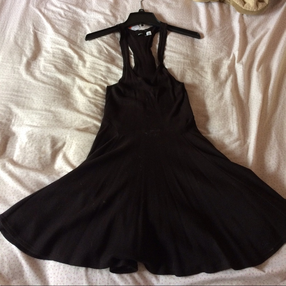 Black skater dress