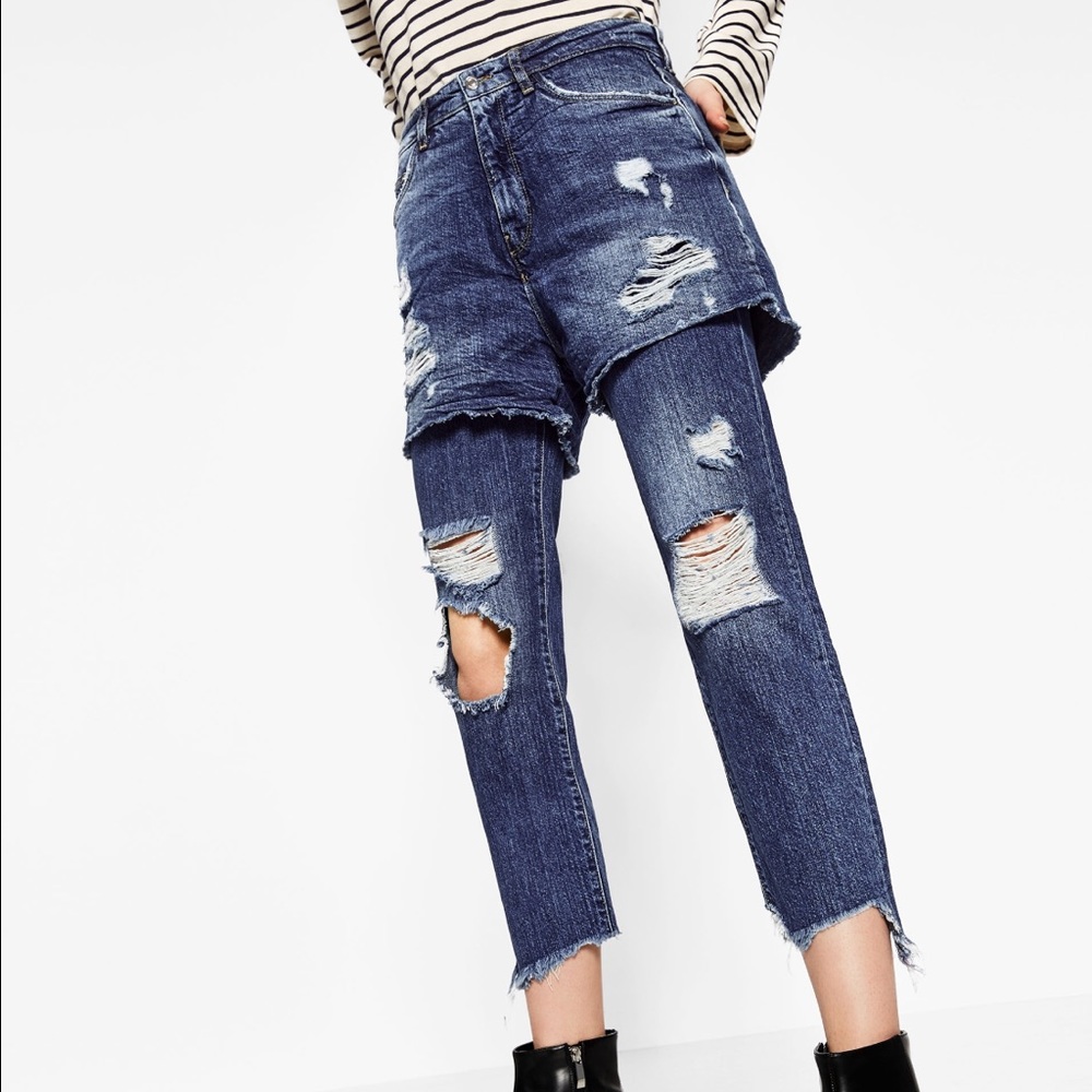 Zara Women's Jeans with shorts size 4