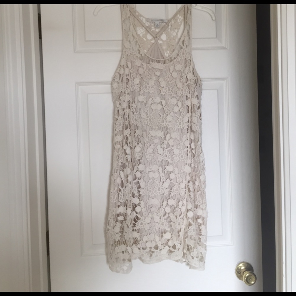 Cream lace dress