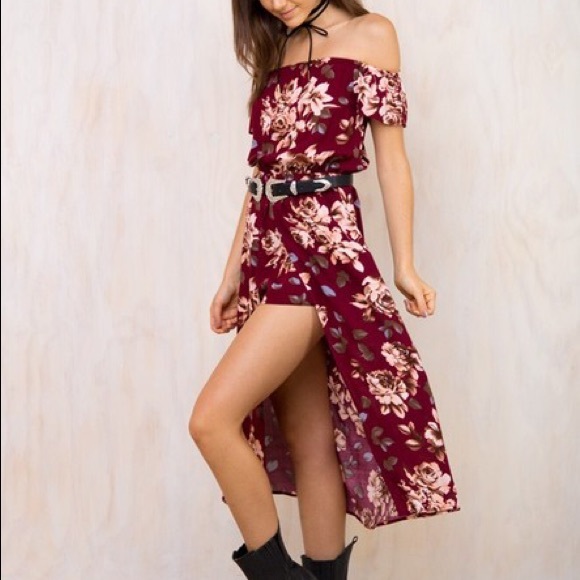 Shorts - 🎈NEW IN 💃Beautiful high-low floral romper 💃🎈 Shorts - 🎈NEW IN 💃Beautiful high-low floral romper 💃🎈