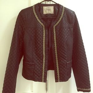 Zara Trafuluc Collection Leather Quilted Jacket