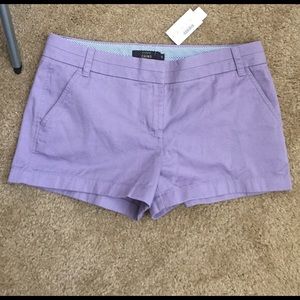 Lavender 3 inch chinos from J. Crew