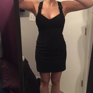 Guess racerback button dress