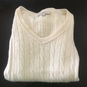 Cream Cable Knit Sweater