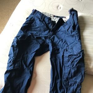 Blue cargo pants