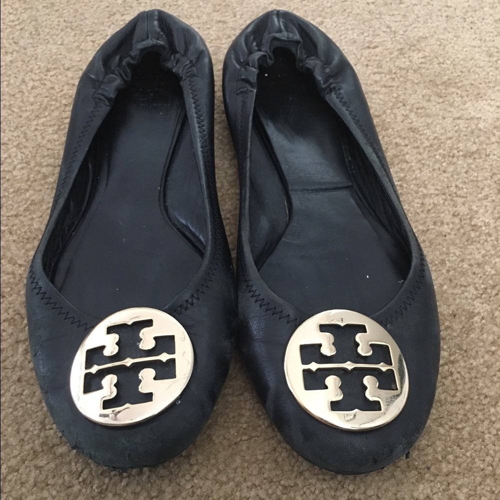 Well loved and used Tory burch reva flats