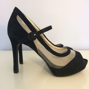 Black Mary Jane High Heels