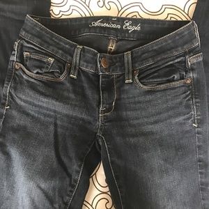 AE skinny jeans grey/blue