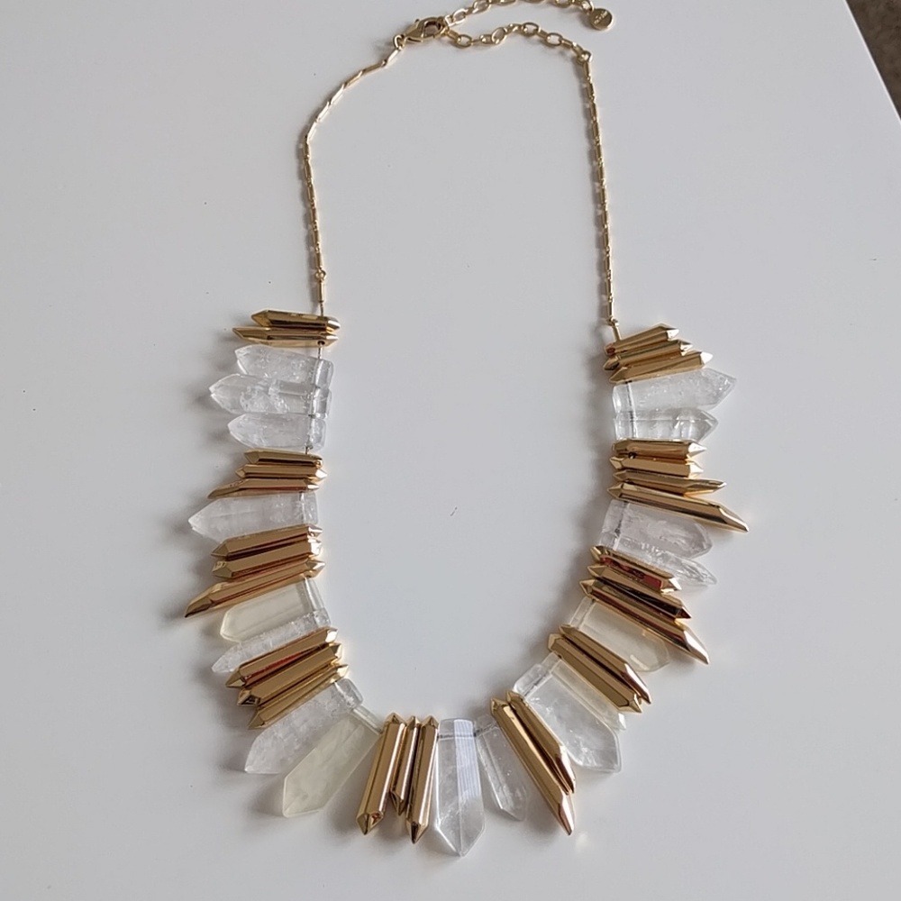 Rebel stone statement necklace