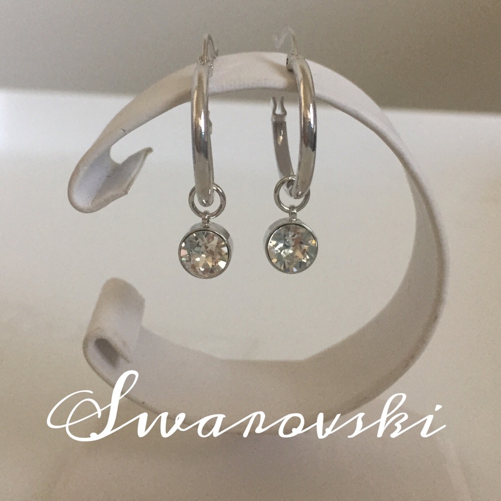 Swarovski Huggie Earrings