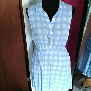 Baby Blue Gingham Dress