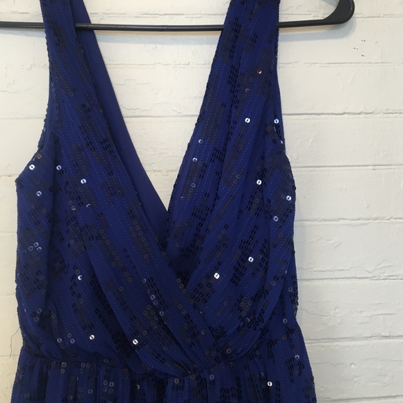 Express double v neck sequined dress - Picture 2 of 3
