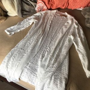 Knit long sleeve shrug