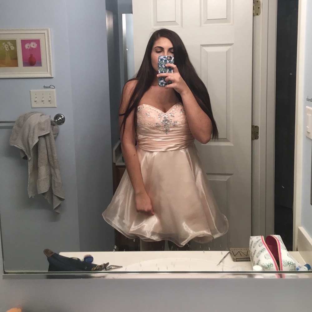 Light pink/peach formal dress