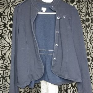 Navy Blue Button up Jacket