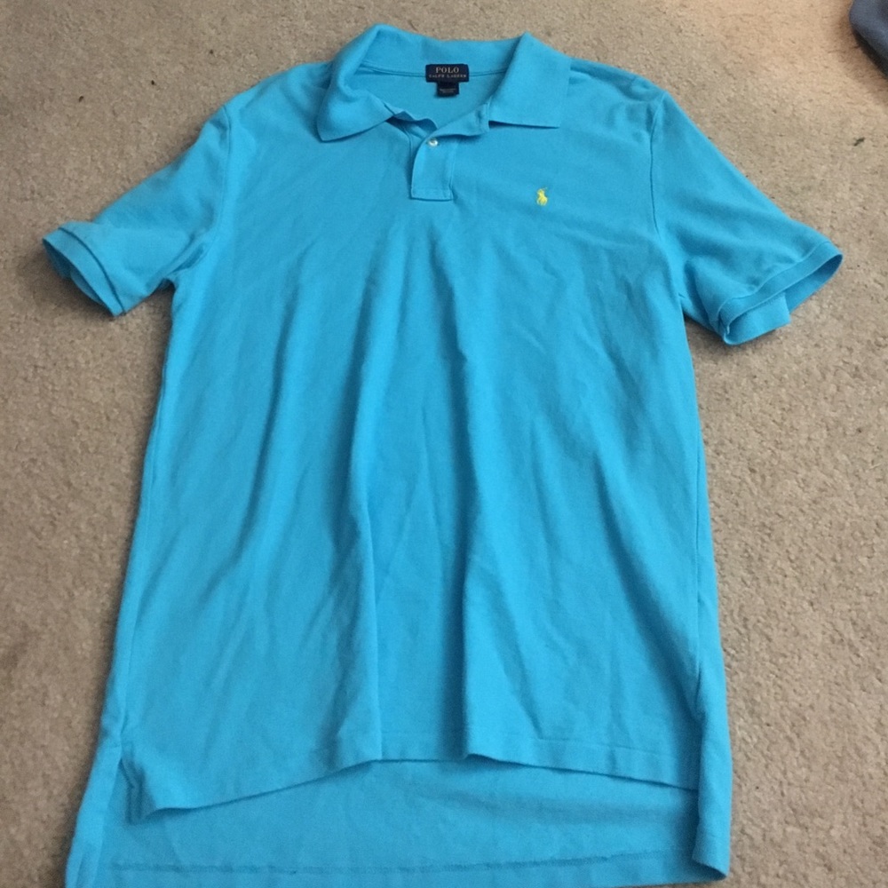 Light blue collared polo