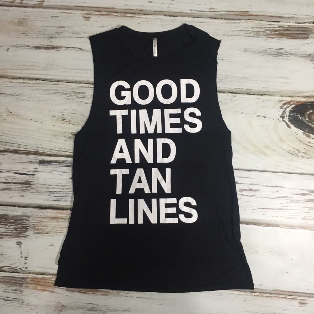 🎉HP🎉 "Good times and tan lines" boutique tank