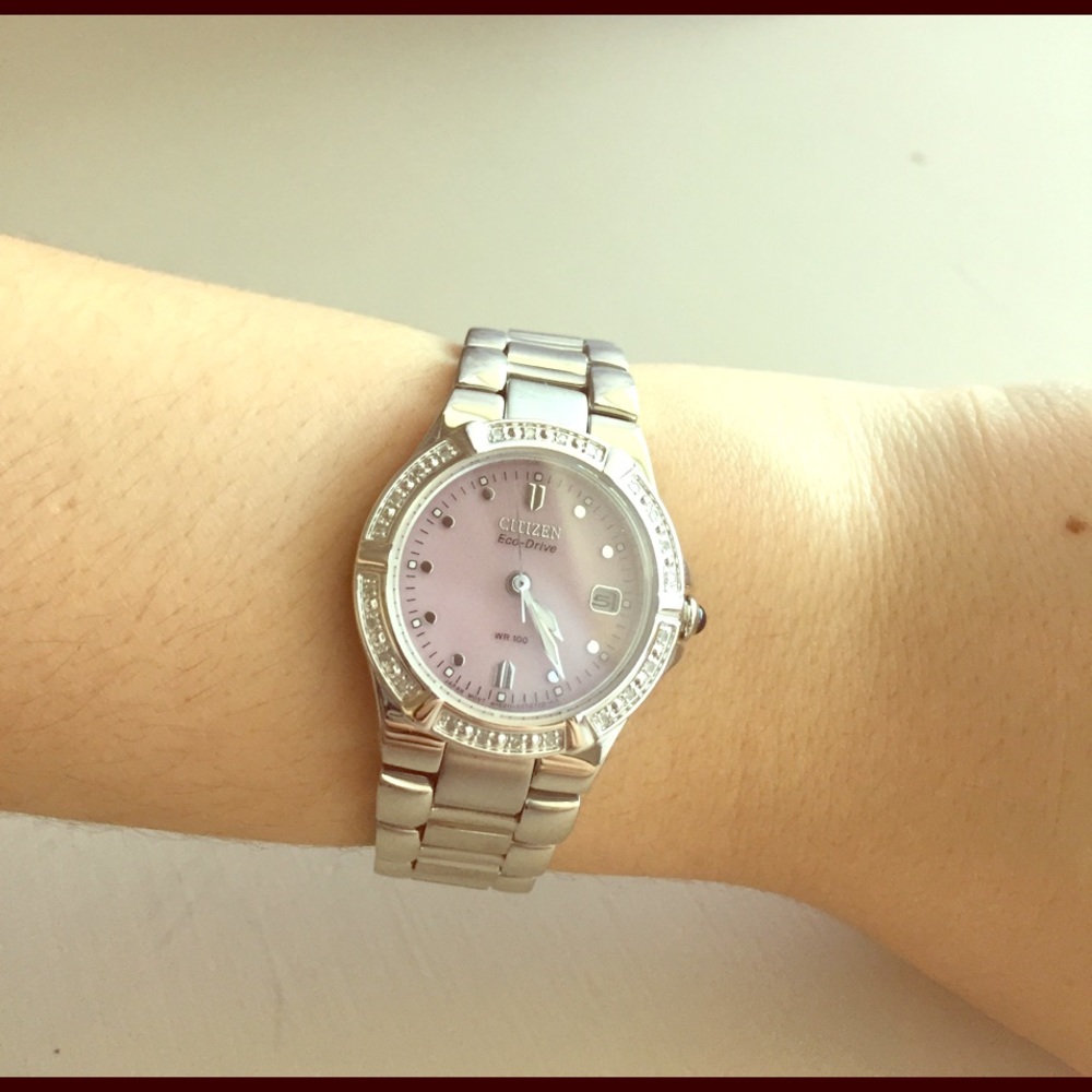 Citizen silver Eco-Drive watch