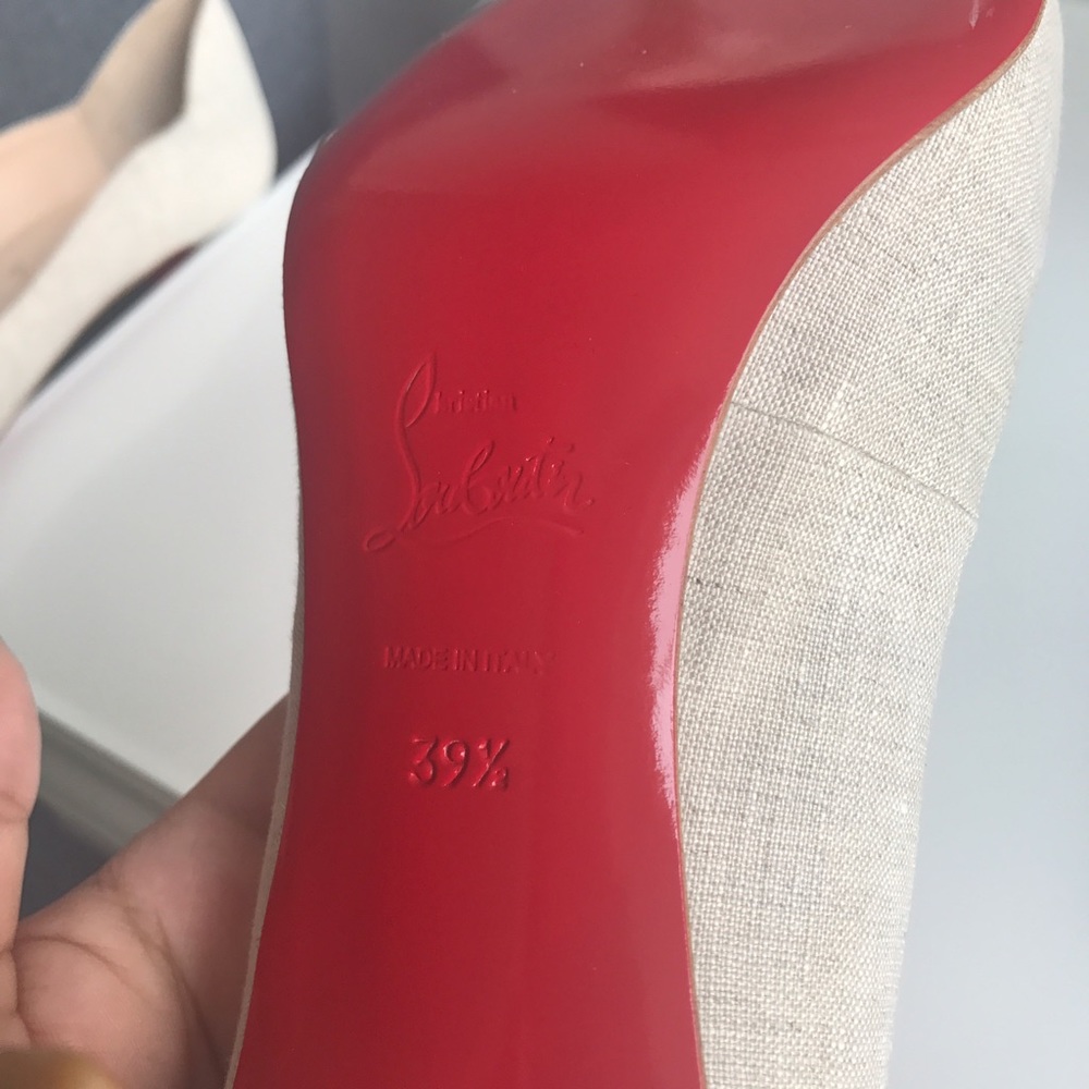 Christian Louboutin canvas kitten heels - Picture 7 of 7