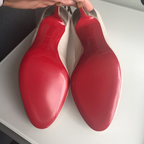 Christian Louboutin canvas kitten heels - Picture 6 of 7
