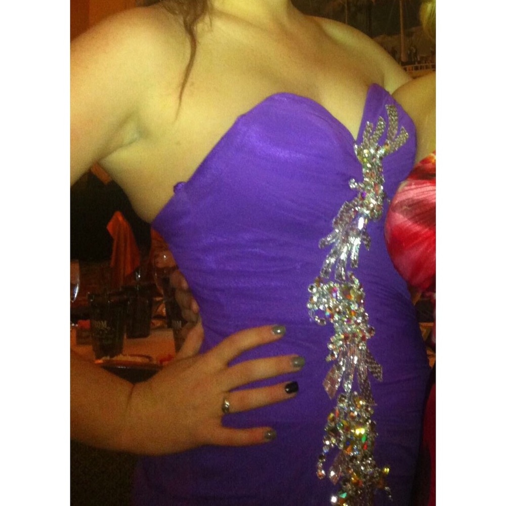 Purple prom dress!
