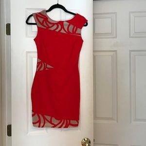 LIPSY LONDON Lace-Detailed Crepe Dress