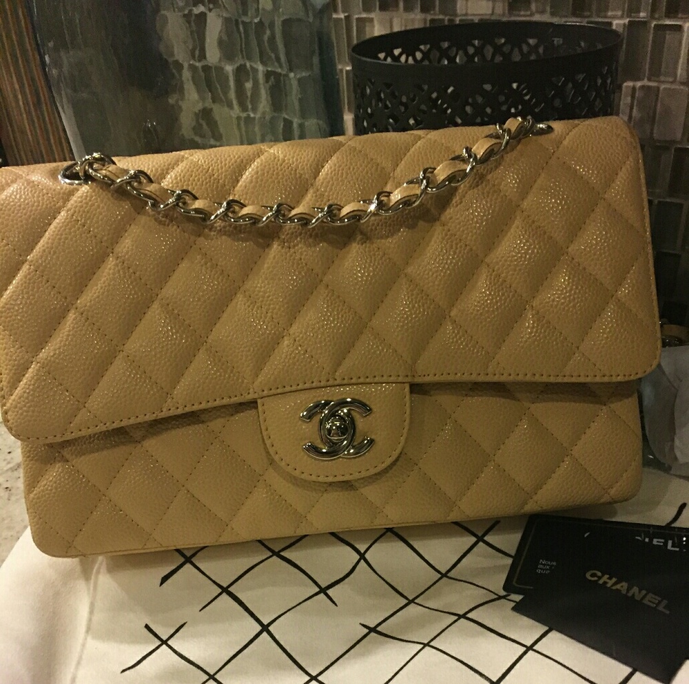 Chanel Medium Caviar Leather Classic Double Flap