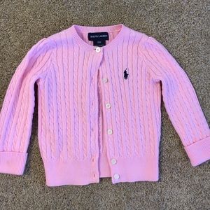 Pink cardigan