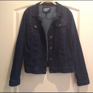 Lands End Dark Denim Jacket