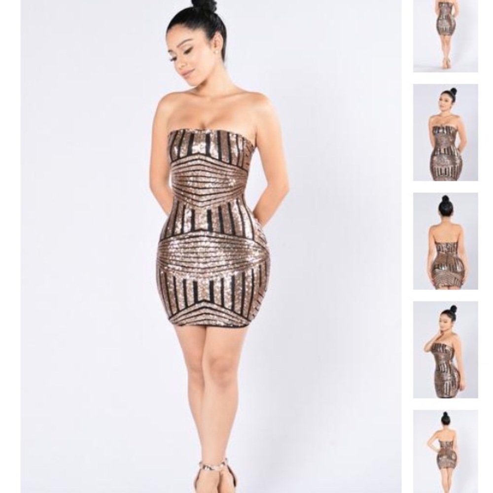Sequined Tube Dress