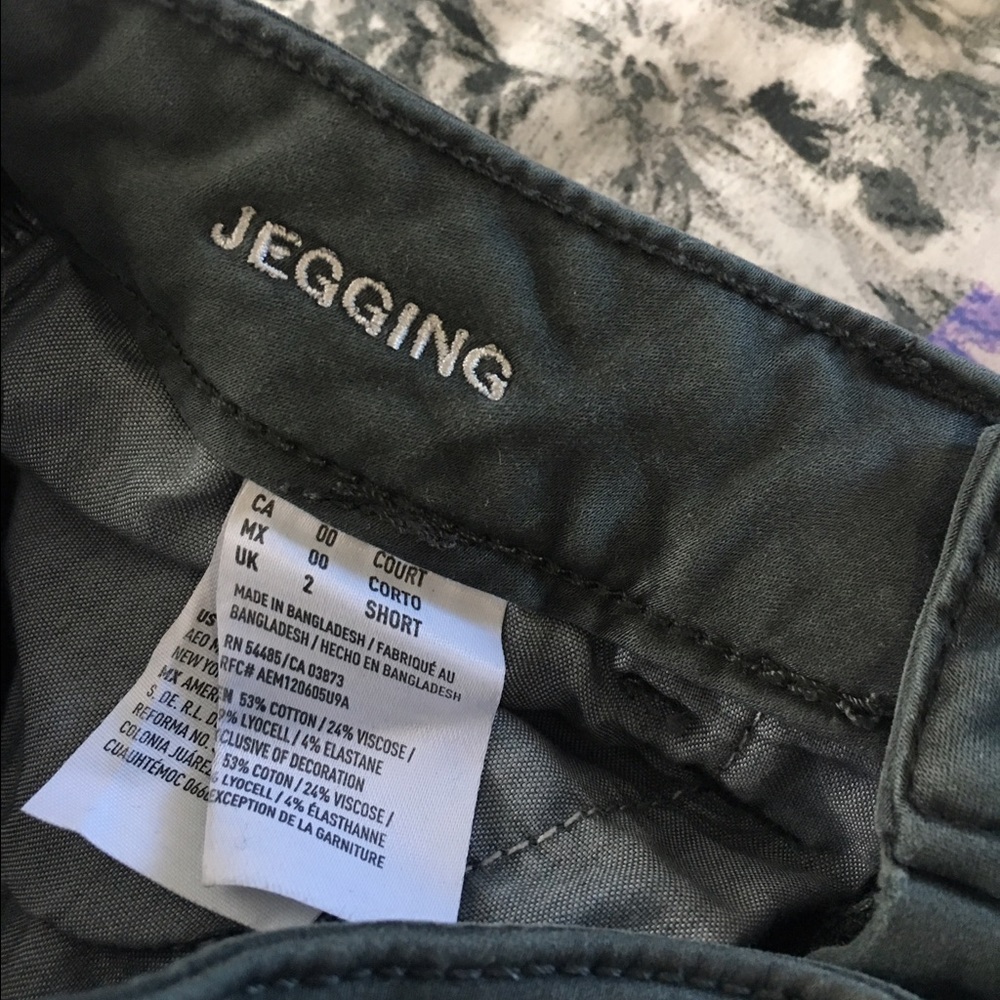 Olive green jeggings from AE! - Picture 5 of 5