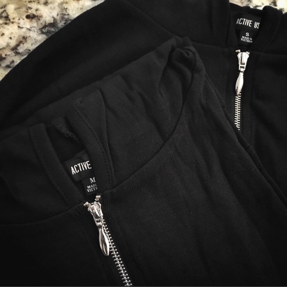Boutique || Active Lightweight Front Zip Hoodie - Picture 3 of 4