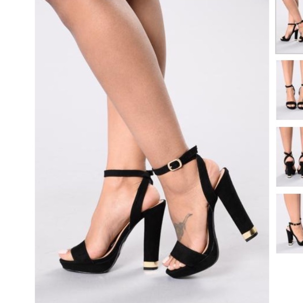 Open toe pumps