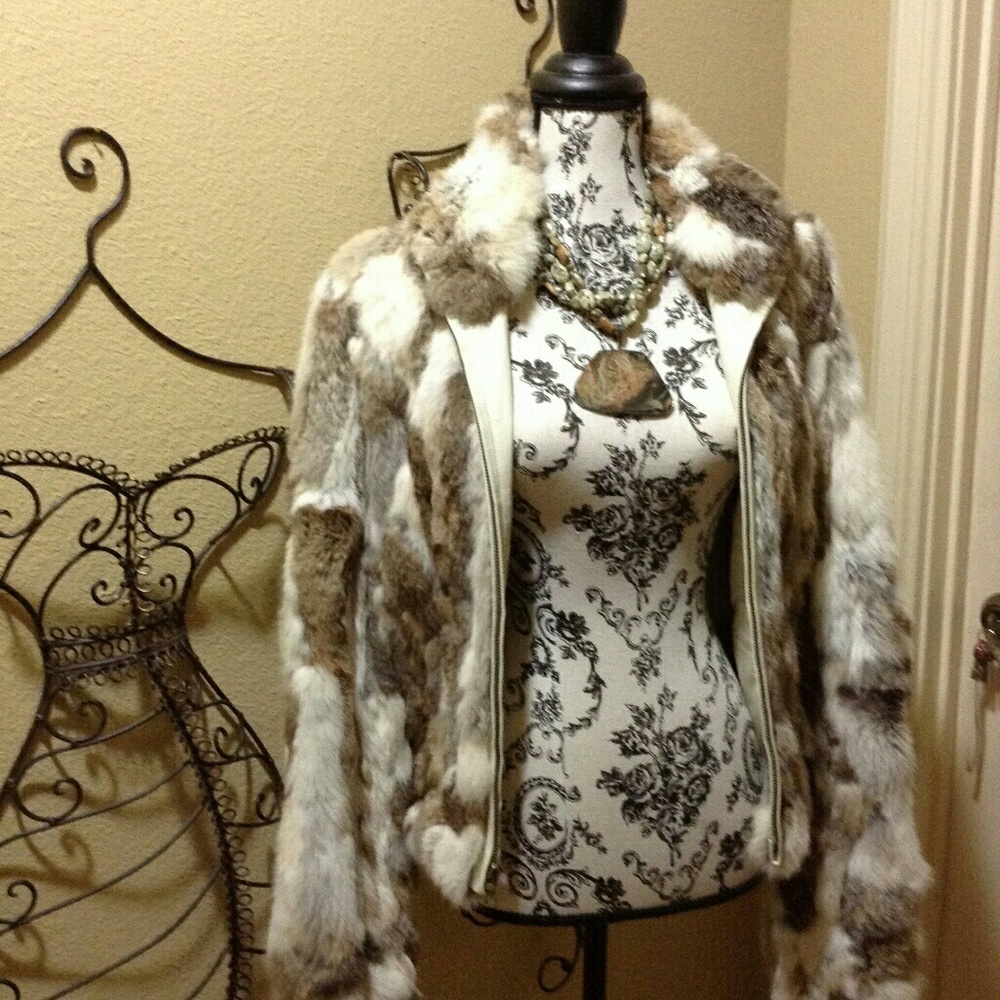 Guess Rabbit fur jacket