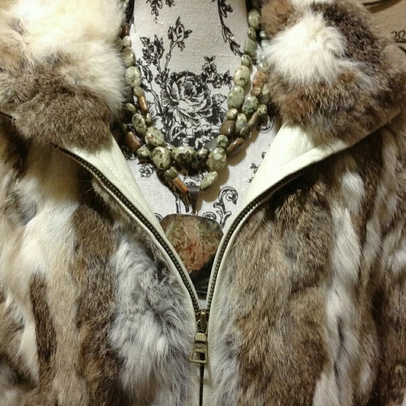Guess Rabbit fur jacket - Picture 2 of 6