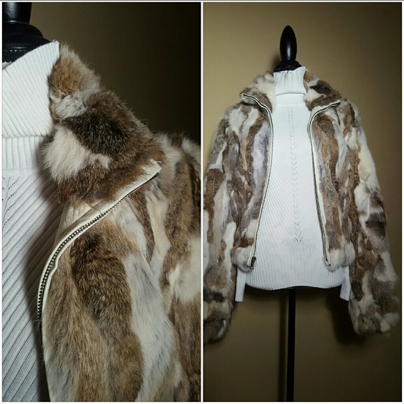 Guess Rabbit fur jacket - Picture 4 of 6