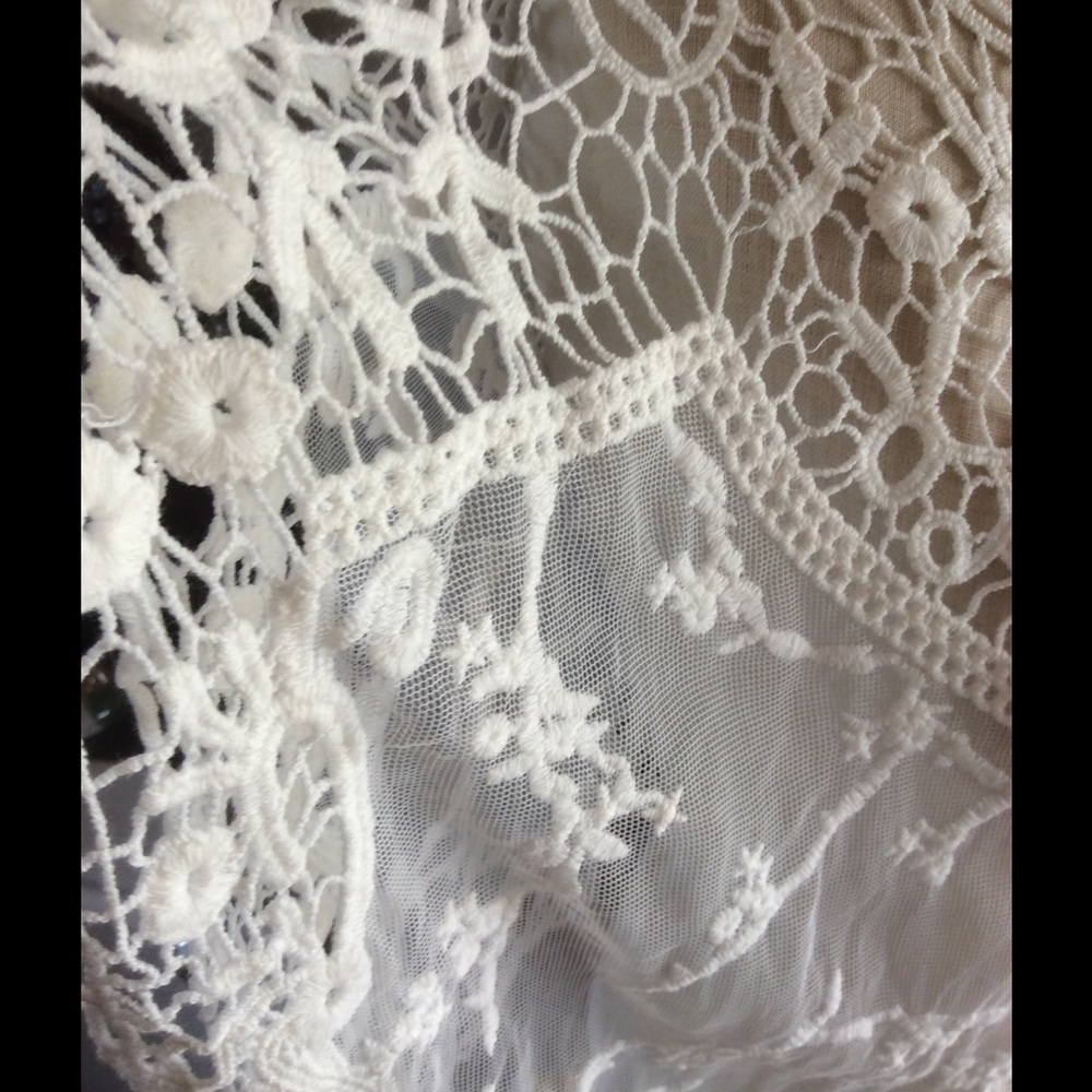 Bathing suit cover Or⚡️GorgeousSheer White Top - Picture 4 of 6