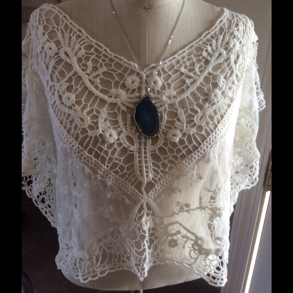 Bathing suit cover Or⚡️GorgeousSheer White Top - Picture 6 of 6