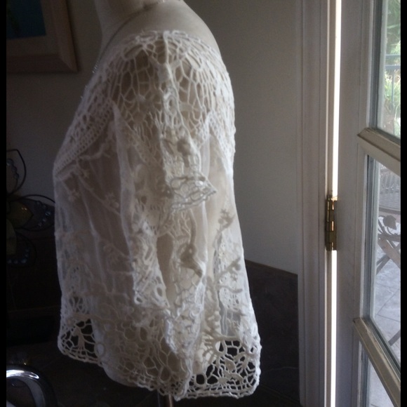 Bathing suit cover Or⚡️GorgeousSheer White Top - Picture 3 of 6